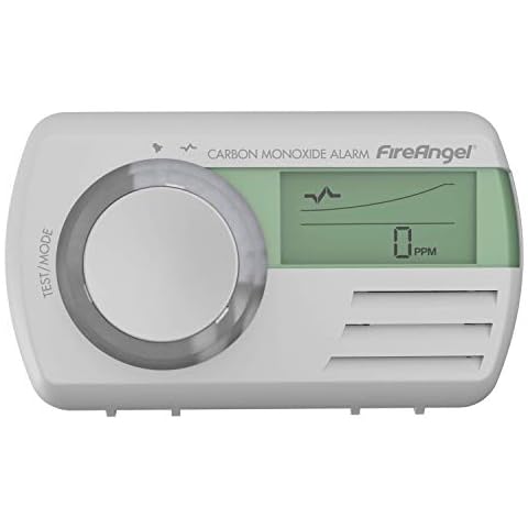 Fireangel CO-9D Digital Sealed for Life Carbon Monoxide Alarm, White Cover