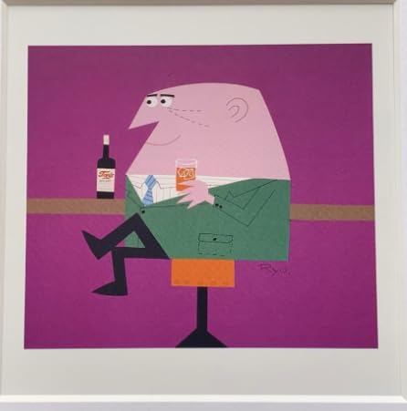 Amazon.co.jp: 柳原良平 アンクルトリス『トリスバー』 A4サイズ 額