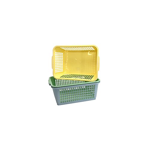 GENSINI Cestino rettangolare forato 30x20 assortiti Riordino e Lavanderia Cover