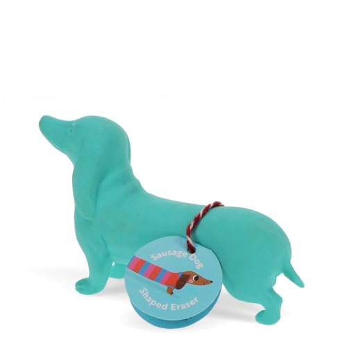 Turquoise Giant Sausage Dog Eraser
