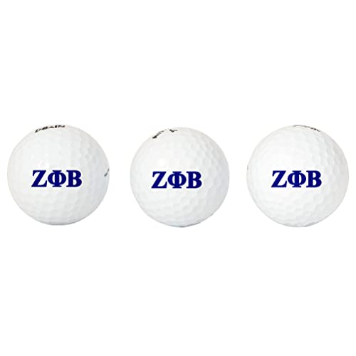 Desert Cactus Zeta Phi Beta Golf Balls 3 Pack Full Color Golf Ball (Letter)