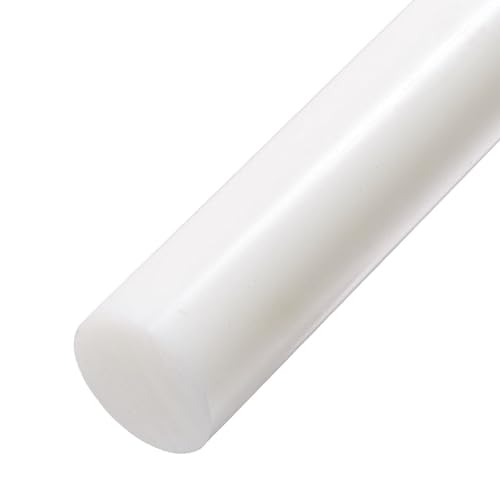Nylon Round Rod Length 300Mm, White Solid Cylindrical Bar Diameter 50-60Mm Suitable for Industrial Machining Equipment Parts,Diameter 60mm(Diameter 60mm)