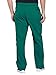 Men Scrubs Set Workwear Professionals WW695 V-Neck Top & WW190S Tapered Leg Fly Front Cargo Pant, Hunter Green- XS Top/XS Short Pant