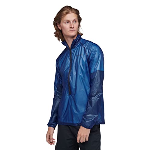 Black Diamond Mens Deploy Wind Shell/Jacket, Ultra Blue, Medium