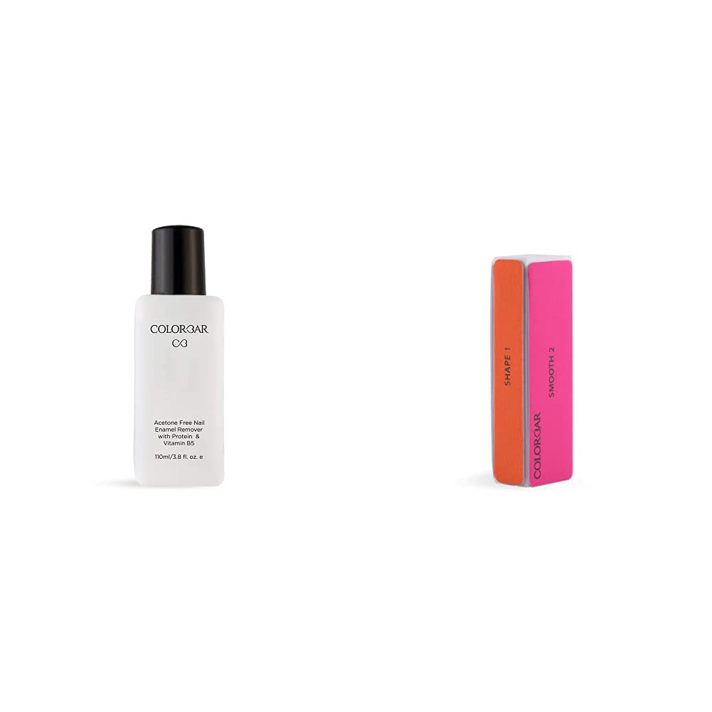 Colorbar Nail Polish Remover, 110ml & Colorbar Quickfix 4-Way Nail Buffer-image-6