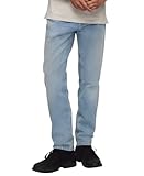 Calvin Klein Mens Straight Fit Light Wash Slim Jeans Blue 38/30