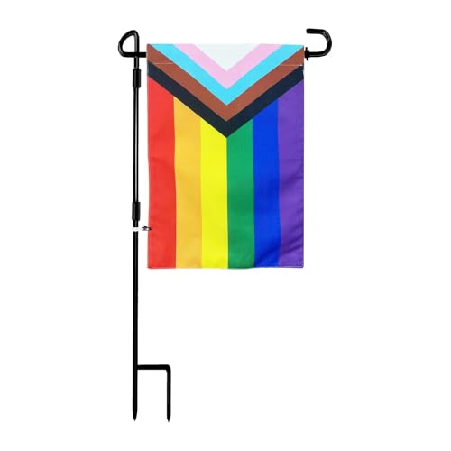 Drapeau de jardin Pride Homissor support en acier premium finitions soignées