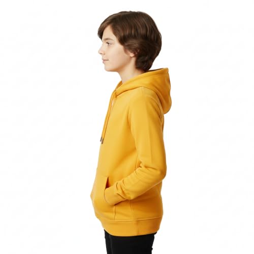 Image of Boy's Cotton Fleece Hooded Sweatshirt with Kangaroo Pocket
