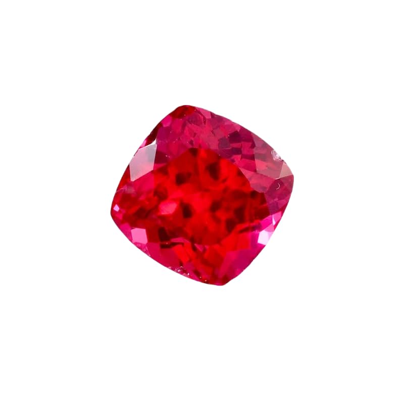 Rubis naturel pour pendentif personnalisé, gemme coussin de 12mm