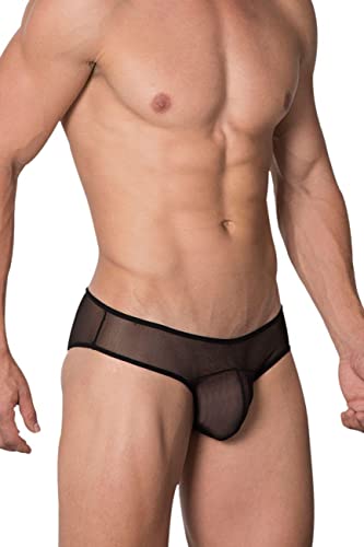 MERSODA Men’s Stylish & Comfortable Nylon Spandex Sexy Thong Bikinis Underwear (ML-07466)