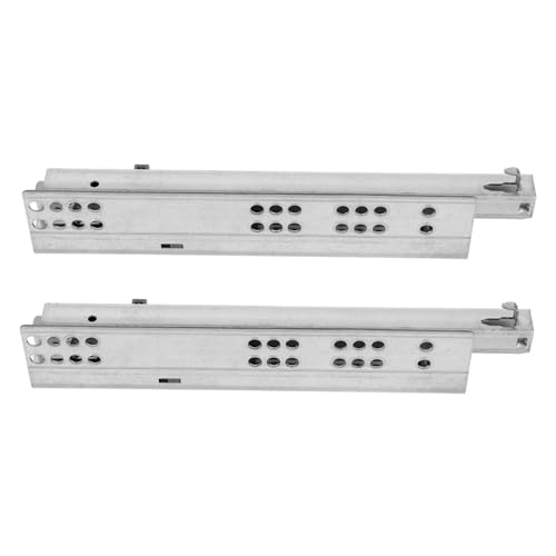 VILLCASE 1Pair Detachable Drawer Glides Silent Rails for Easy Installation Durable Sliding Drawer Slides Suitable for Kitchen Cabinets Wardrobes More