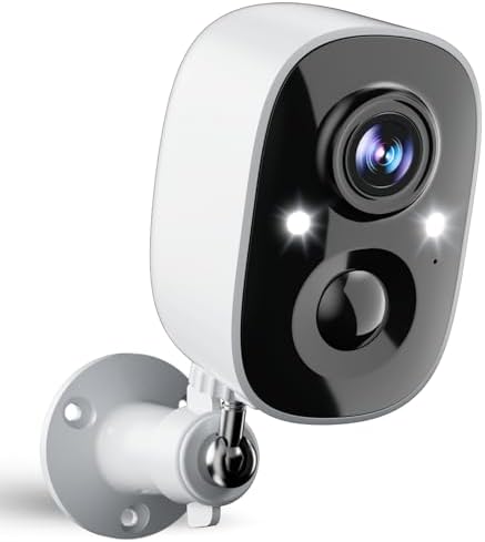 Security Cameras Wireless Outdoor, 2.5K WiFi Battery Powered Cameras for Home Security with AI Motion Detection, Color Night Vision, IP66 Weatherproof, 2-Way Audio, SD/Cloud Storage