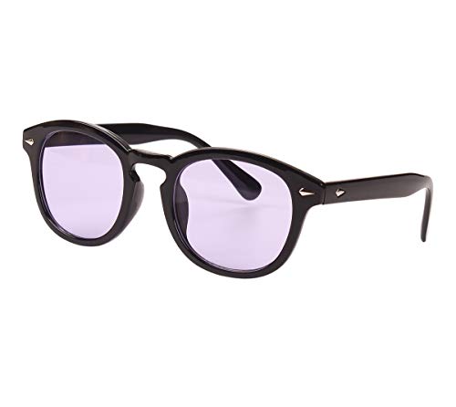 Image of Bestum Retro Inspired Sunglasses With Rivets Tinted Lens UV400