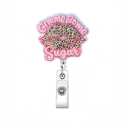 Porta badge retrattile per San Valentino, con clip a coccodrillo girevole, porta badge retrattile con clip a coccodrillo girevole, porta badge retrattile con clip identificativa per infermiere,