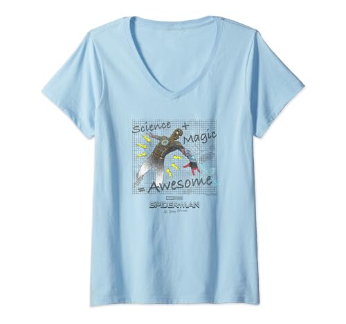 T-shirt Spider-Man col en V Marvel idée cadeau anniversaire pour femme fan