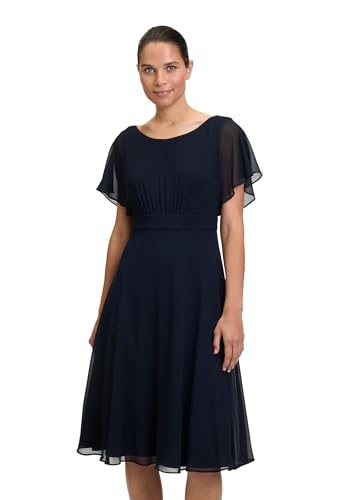 Vera Mont Damen Cocktailkleid Kurzarm 38, Night Sky