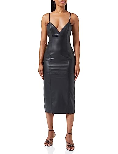 HUGO Damen Black Dress, Schwarz, 36 EU