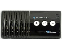 BluAce BA-629 Bluetooth Speakerphone Handsfree Car Kit Multipoint to connect 2 phones at same time