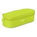 Produktbild PracticOffice - Megapak Ovale Mehrzweckhülle für Schulbedarf, Reisetoilettentasche oder Make-up. Messen Sie 22 cm. Limettengrün Farbe