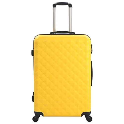 Hardcase Trolley Set 3 pcs Yellow ABS（Yellow 10,8g）3