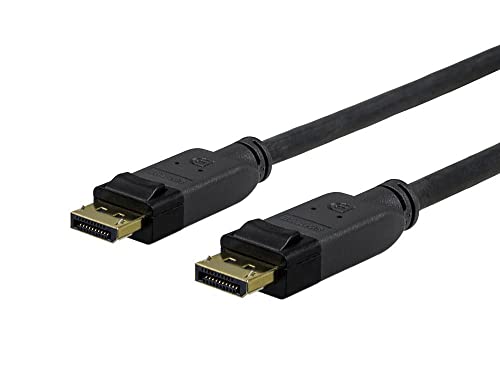 Cable DisplayPort PRODP20 de 20m con revestimiento negro resistente para transmisiones de video fluidas
