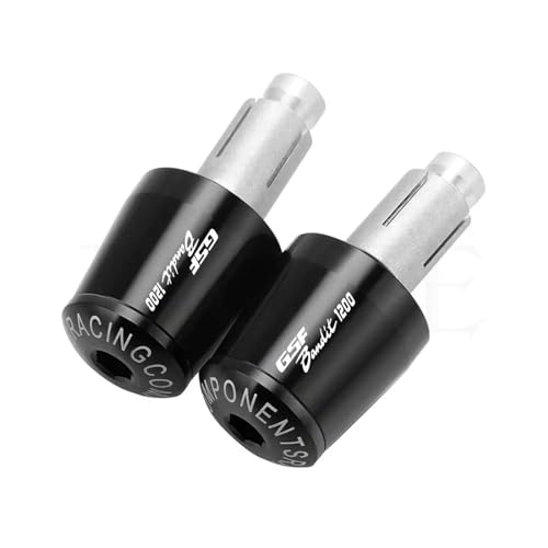 Pièces de poids et bouchon anti-vibration noir de guidon de moto Suzuki GSF1200 Bandit 1996-2000