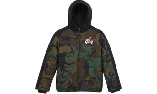 Nike Air Jordan Jumpman Classic Puffer Jacket Big Kids Boys' (Olive Canvas) Size Small4