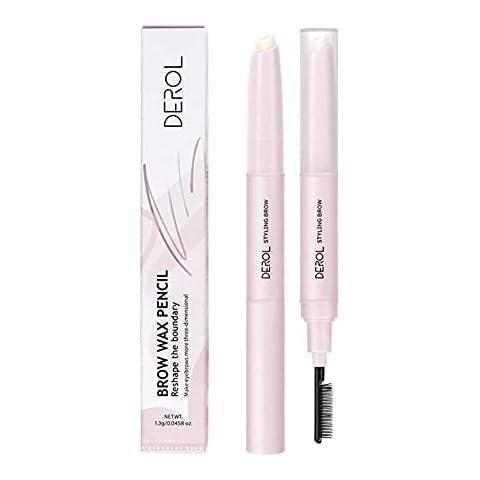 Eyebrow Gel Brows Wax Pencil Brow Fix Gel Double Head Waterproof Long-Lasting Wild Brow Styling Soap Eye Brow Shaping Brush Women's Cosmetics Cover