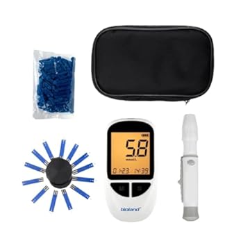 Aparelho Medir Diabetes Gllicose Completo Bioland G-500