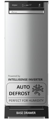 Image of Whirlpool 192 L 4 Star Vitamagic PRO Frost Free Direct-Cool Single Door Refrigerator (215 VITAMAGIC PRO ROY 4S Aura Steel-Z Fridge, Silver, Auto Defrost Technology)