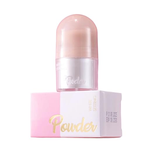 Maquillaje en polvo de fijación, resistente al agua, control de grasa persistente, acabado sin poros y polvo de fijación suelto, para todos los de piel, imperfecciones, mujeres, bodas