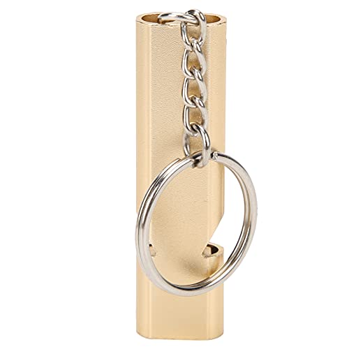 Whistle, Aluminum Alloy with Keychain Whistle Emergency Emergency for Camping, Hiking
