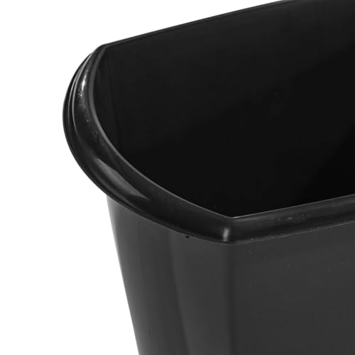 Caneca de basura pequeña para baño, plástico negro 5.5 gal miniatura 7