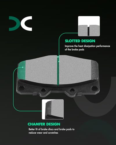 Image of SCITOO D410 D606 Front & Rear Semi-Metal Brake Pad Sets 1996-1997 For Lexus For LX450,1993-1997 For Toyota For Land Cruiser