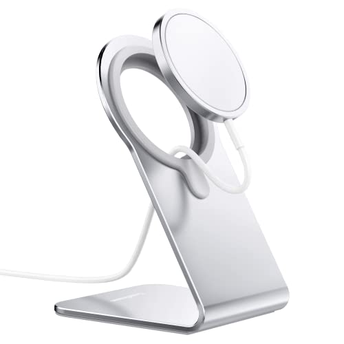 Stand for MagSafe Charger, CreaDream Aluminum Stand Holder for iPhone 16 15 14 13 12 Series, Magsafe Accessories Compatible with iPhone 16 15 14 13 12 Plus, Pro, Pro Max [MagSafe Charger Not Included] by CreaDream - Used condition - US$12.28