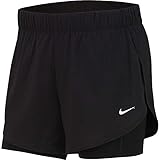Nike Damen Flex Shorts, Black/Black/White, M