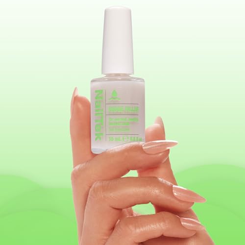 nail tek ridge filler formula 1  clear ridge filler for nails base coat nail strengthener polish for strong healthy natural nails growth 05 fl oz
