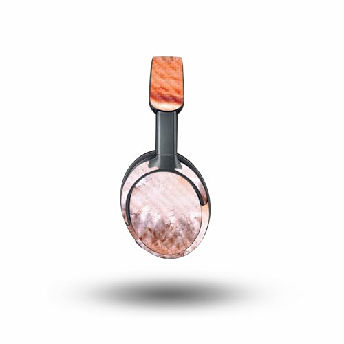 Image of MightySkins Carbon Fiber Skin Compatible with Bose QuietComfort Ultra - Orange Quartz | Protective, Durable Textured Carbon Fiber Finish | Easy to Apply