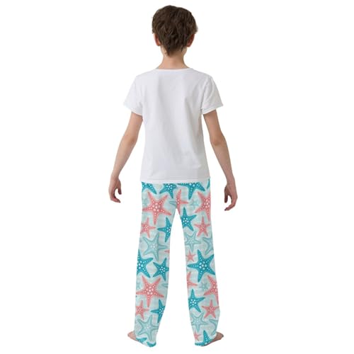 ZZKKO Sea Pattern Starfish Boys Pants for Kids Jogger Pants with Pockets S-XL3