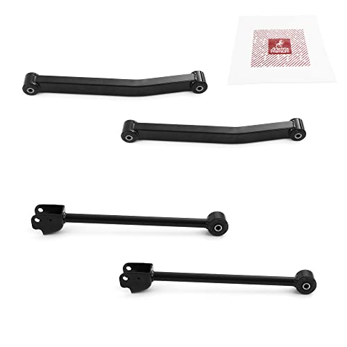 Metrix Premium Chassis Parts - 4 PC Front Lower & Front Upper Control Arm Kit Fits 2018 Jeep Wrangler JK, 2007-2017 Jeep Wrangler, Replacement RK621823, RK641822, Made in Europe