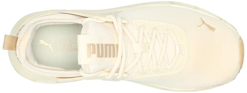 PUMA Women's Pacer 23, MARBLEIZED-Alpine Snow-PUMA Gold, 10