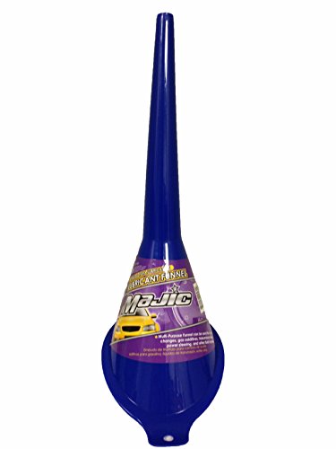 Majic Multi-Purpose Long Neck Funnel for Car Oil, Gas Additives, Lubricants and Fluids, Blue