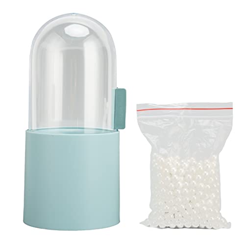 Porta pennelli da trucco con apertura laterale per il bagno blu