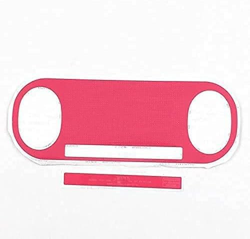 Back Shell Lable Sticker for PSV2000 PSV 2000 Game Console Back Faceplate Label (Black)