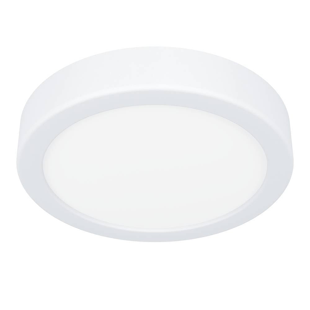 Eglo LED Ceiling Light Fitting Fueva 6, Round Ceiling lamp, Bathroom Lighting, Flush luminaire Made of Plastic in White, Warm White-Cold White, IP44, Ø 16.5 cm