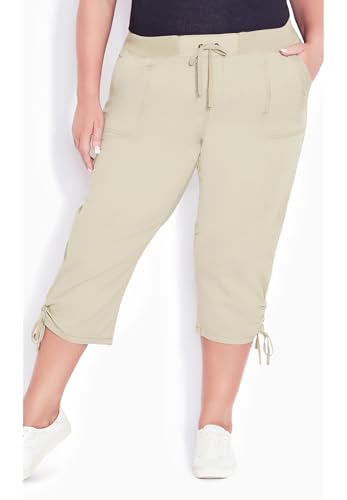 Women's Plus Size Cotton Cinch Capri4