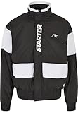 STARTER BLACK LABEL Chaqueta para hombre Starter Retro Track Jacket, blanco/negro, S