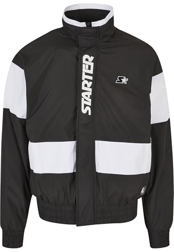 Image of Starter Black Label Men's Starter Retro Track Jacket Jacket, Black/White, S