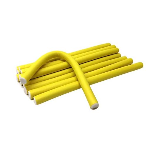 1/2” Diameter 9.5" Length Twist-flex Hair Roller Curling Rods – 12 Pack