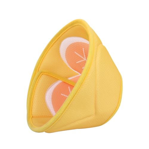 Cat Recovery Cone Collar, Comfortable Adjustable Cat Cone Collar for Small Large Cats After Surgery, Pet Cone E-Collar Protective Collar for Cat Kitten Prevent from Licking Wounds Yellow L